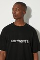 Carhartt WIP cotton t-shirt S/S Script I031047.0D2XX black