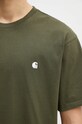 Хлопковая футболка Carhartt WIP S/S Madison зелёный I033000.2DTXX