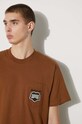 Carhartt WIP t-shirt in cotone S/S Heart Train Pocket I033979.HZXX marrone