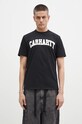 Carhartt WIP cotton t-shirt S/S University slim black I034851.0D2XX