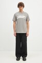 Бавовняна футболка Carhartt WIP S/S University I034851.2DFXX сірий