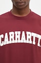 Carhartt WIP cotton t-shirt S/S University maroon I034851.2DRXX