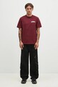 Carhartt WIP cotton t-shirt S/S University Script I034852.2DRXX maroon