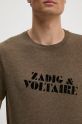 ZADIG&VOLTAIRE t-shirt JMTS00662 brązowy