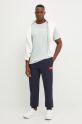 Champion t-shirt in cotone 220273 turchese AW24