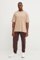 Champion t-shirt in cotone 220279 beige AW24