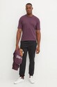 Хлопковая футболка Champion 220425 фиолетовой AW24