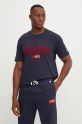 Champion t-shirt in cotone blu navy 220432