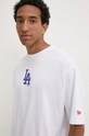 New Era tricou din bumbac LOS ANGELES DODGERS alb 60564775