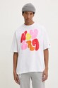 New Era tricou din bumbac print alb 60564854