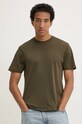 C.P. Company t-shirt in cotone 30/1 Jersey Back Goggle 17CMTS030A005100W verde AW24