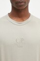 Бавовняна футболка C.P. Company 20/1 Jersey Boxy Logo бежевий 17CMTS181A005697G