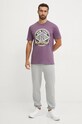 Хлопковая футболка 47 brand MLB New York Yankees BB017TEMIME634148II фиолетовой AW24