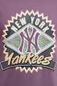 Бавовняна футболка 47 brand MLB New York Yankees BB017TEMIME634148II фіолетовий