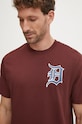 Βαμβακερό μπλουζάκι 47 brand MLB Detroit Tigers καφέ BB009TMBECT627616N0