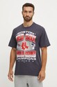 Бавовняна футболка 47 brand MLB Boston Red Sox бавовна темно-синій BU002TMYIHQ632912VN
