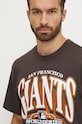 Хлопковая футболка 47 brand MLB San Francisco Giants серый BU022TMYIHQ632909C9