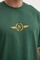47 brand t-shirt bawełniany MLB Oakland Athletics BB018TMQOGU620782DG zielony