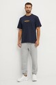 Хлопковая футболка 47 brand MLB New York Yankees BB017TMQOGU626225FN тёмно-синий AW24