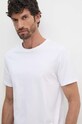 Bavlněné tričko Hackett London bílá HM500775