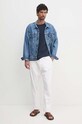 Hackett London tricou din bumbac HM500775 bleumarin AW24