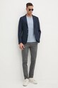 Hackett London tricou din bumbac HM500838 albastru AW24