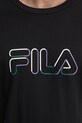 Бавовняна футболка Fila Lauben FAM0789 чорний