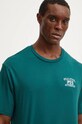 Хлопковая футболка Fila Lezhe FAM0768 зелёный AW24