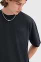 AllSaints tricou din bumbac XANDER SS CREW M006PB negru AW24