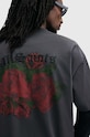 Oblečení Bavlněné tričko AllSaints MELROSE SS CREW M007PB šedá