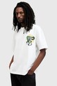 AllSaints tricou din bumbac KRAIT SS CREW M018PB alb