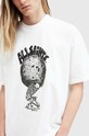 Хлопковая футболка AllSaints BURDEN M021PB белый AW24