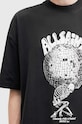 AllSaints tricou din bumbac BURDEN M021PB negru AW24