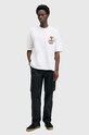 AllSaints tricou din bumbac TEMPTER M026PB alb