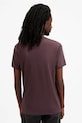 Ρούχα Βαμβακερό μπλουζάκι AllSaints TONIC M028JB μωβ