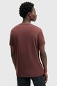 Ρούχα Βαμβακερό μπλουζάκι AllSaints TONIC M028JB μπορντό