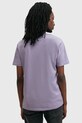 Одежда Хлопковая футболка AllSaints BRACE M030JB фиолетовой