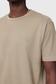 Bavlněné tričko AllSaints BRACE M030JB béžová AA00