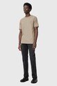 AllSaints t-shirt bawełniany BRACE beżowy M030JB