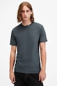 Bavlněné tričko AllSaints BRACE slim námořnická modř M030JB