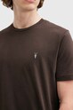 AllSaints t-shirt bawełniany BRACE M030JB brązowy AA00
