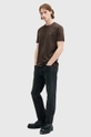 AllSaints t-shirt in cotone BRACE marrone M030JB