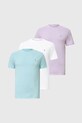 AllSaints t-shirt bawełniany BRACE 3-pack bawełna biały M031JB