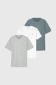 AllSaints t-shirt bawełniany BRACE 3-pack bawełna niebieski M031JB