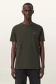 Bombažna kratka majica AllSaints BRACE 3-pack M031JB zelena AW25