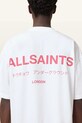 Ρούχα Βαμβακερό μπλουζάκι AllSaints UNDERGROUND M071PB λευκό
