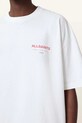Βαμβακερό μπλουζάκι AllSaints UNDERGROUND λευκό M071PB