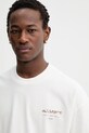 AllSaints t-shirt bawełniany UNDERGROUND beżowy M071PB