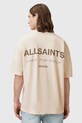 AllSaints t-shirt bawełniany UNDERGROUND M071PB beżowy SS25
