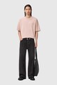 AllSaints tricou din bumbac UNDERGROUND M071PB roz